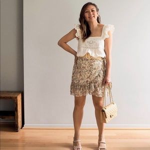 Sézane Comé Skirt in Botanical Garden, EU40